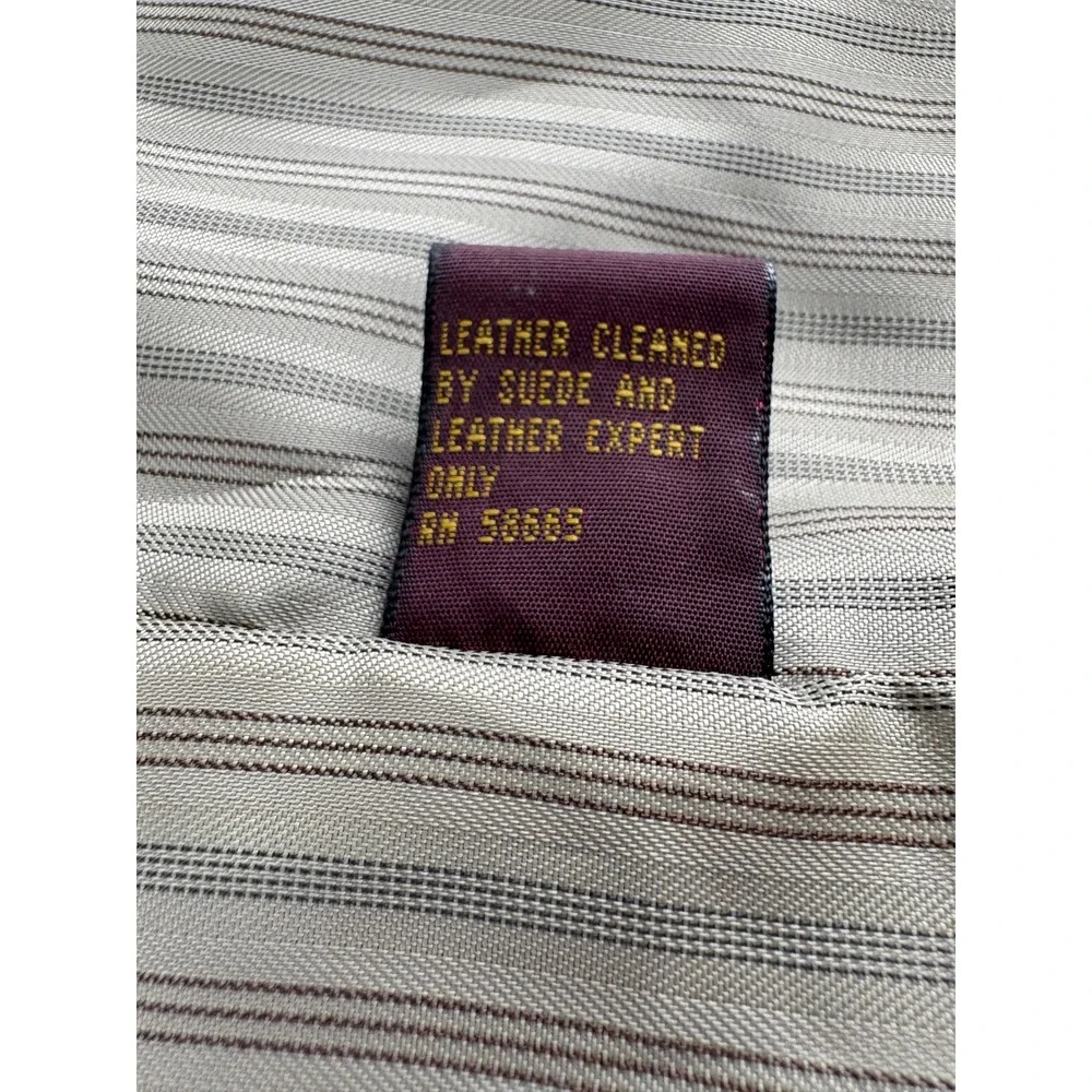 The Natural Style Mens Brown Genuine Leather Vest Waistcoat Size Large Regular